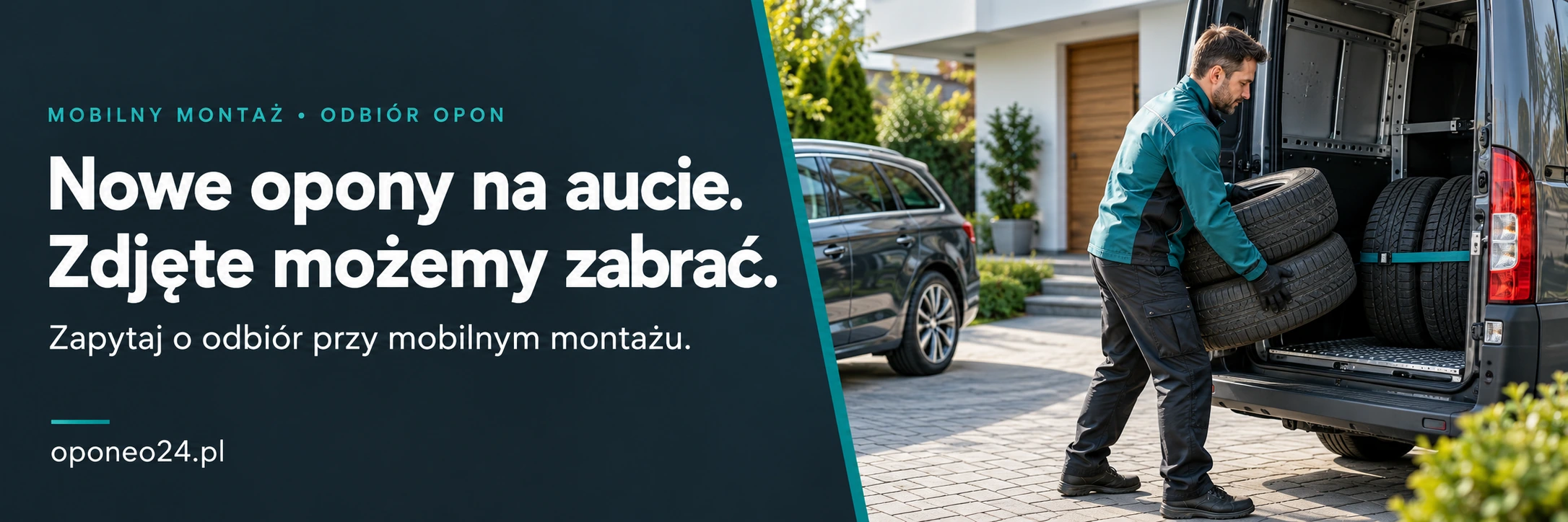 Zdjęte opony możemy zabrać podczas mobilnej wymiany — zapytaj o odbiór