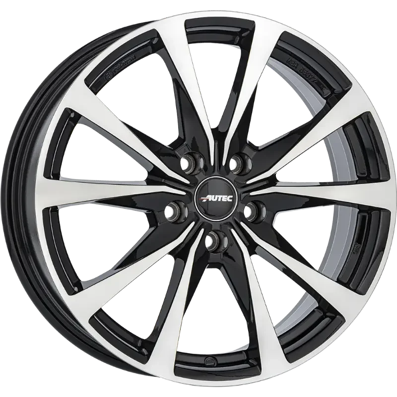 Autec Brixen Black Polished 8,00x20 5x112,00 ET46,00
