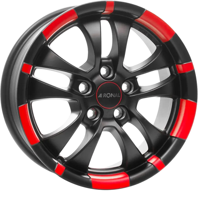 Ronal R59 Jetblack - Red 7,50x18 5x120,00 ET35,00