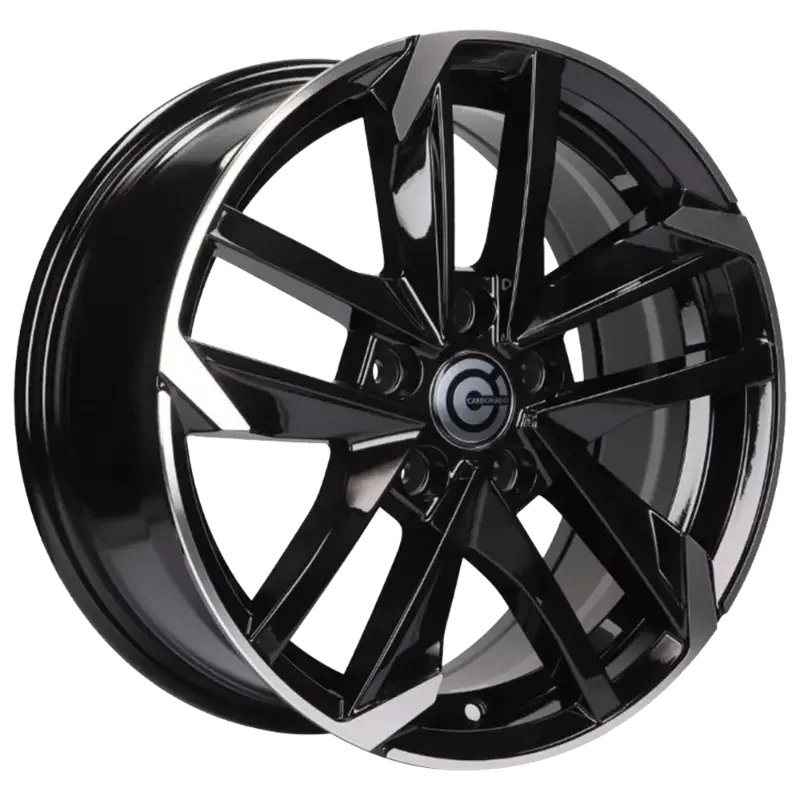 Carbonado Rennes Black Polished 7,50x17 5x108,00 ET45,00