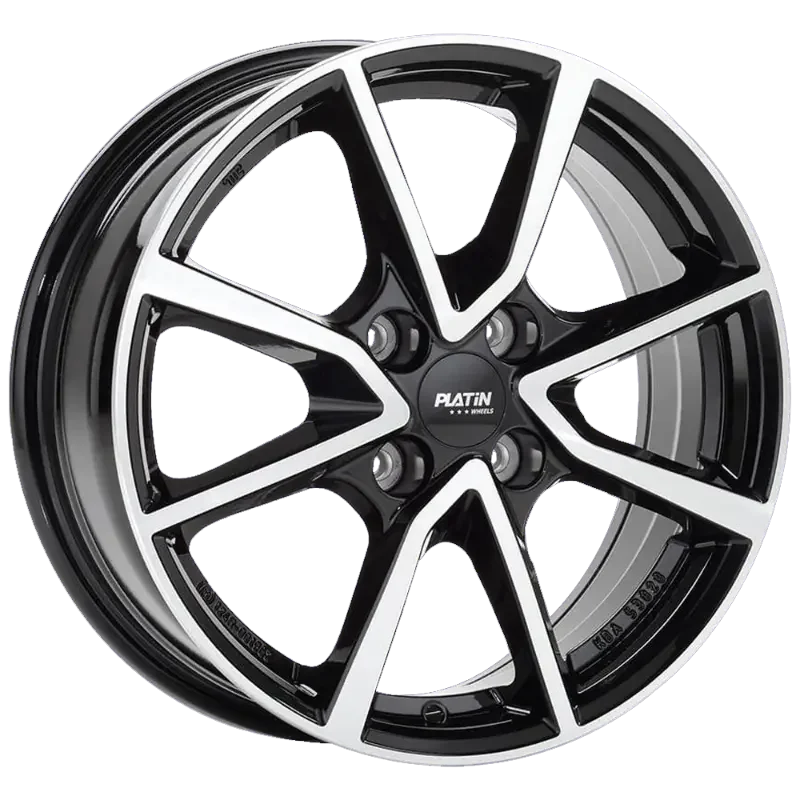 PLATIN Wheels P 95 Black Polished 6,50x16 4x108,00 ET20,00