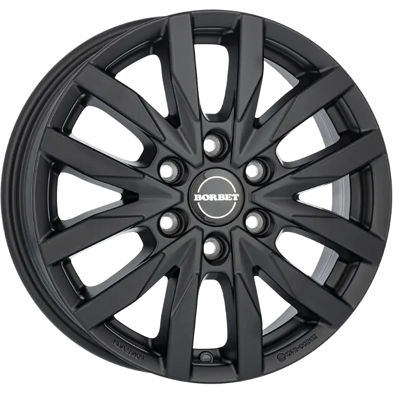 Borbet CW6 black matt 6,50x17 6x120,00 ET50,00