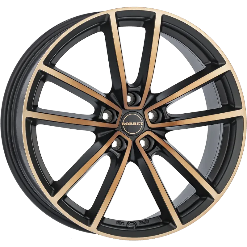 Borbet W black copper polished matt 8,00x19 5x112,00 ET37,00