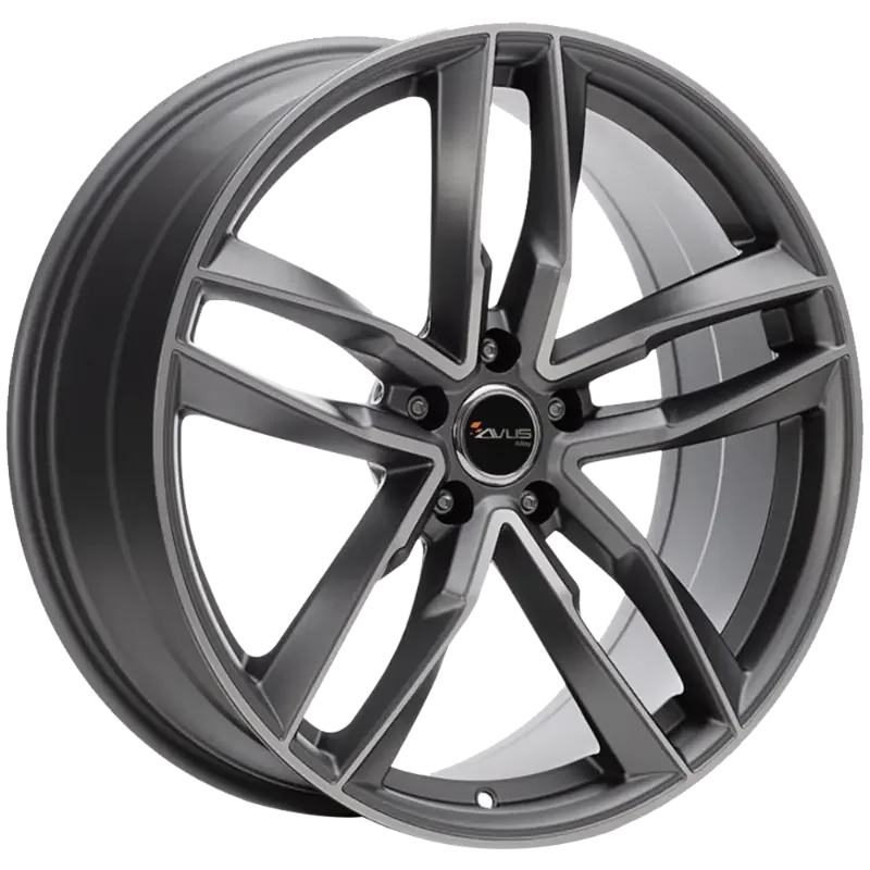 AVUS Racing AF16 - Matt Anthracite Polished 8,00x18 5x112,00 ET25,00