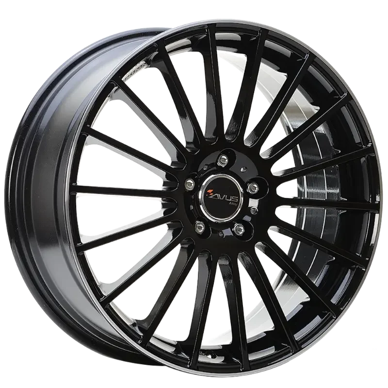 AVUS Racing AC-M03 - Black Polished Lip 7,00x17 4x108,00 ET25,00