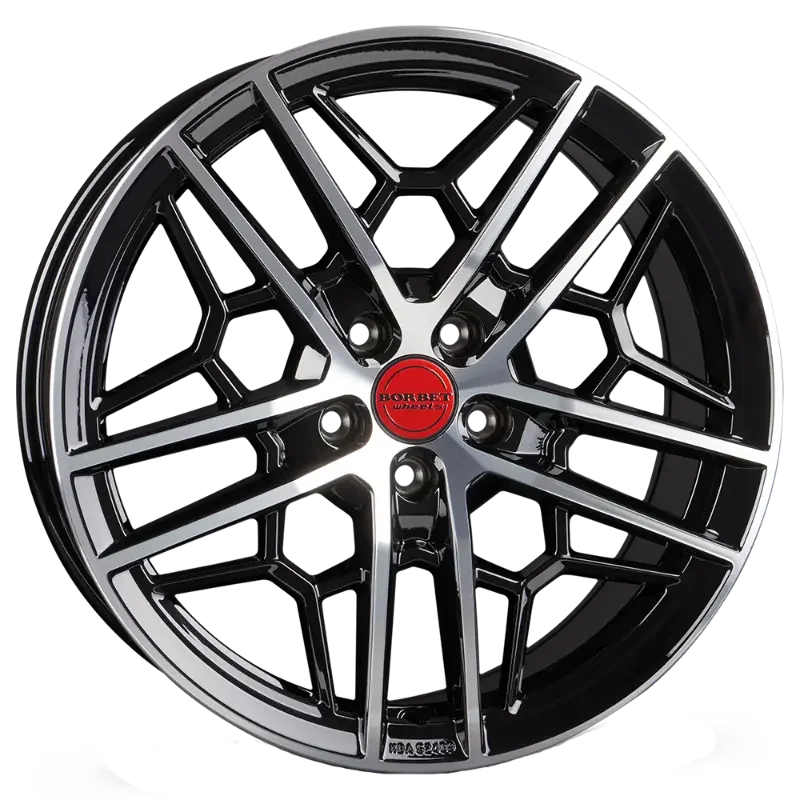 Borbet GTY black rim polished 8,50x19 5x114,30 ET40,00