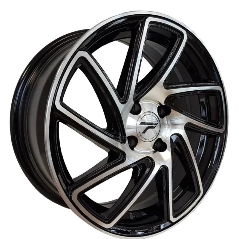 Threeface Cristina Black Polished 6,50x15 4x100,00 ET35,00