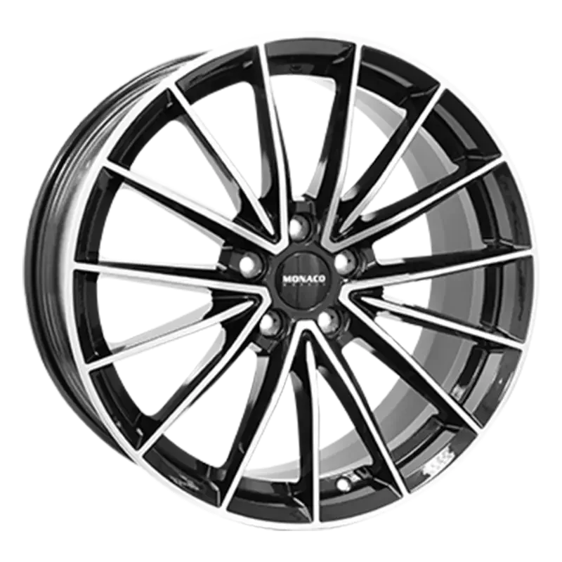 MONACO WHEELS Grand Prix 14 Black Polished 7,50x18 5x114,30 ET40,00