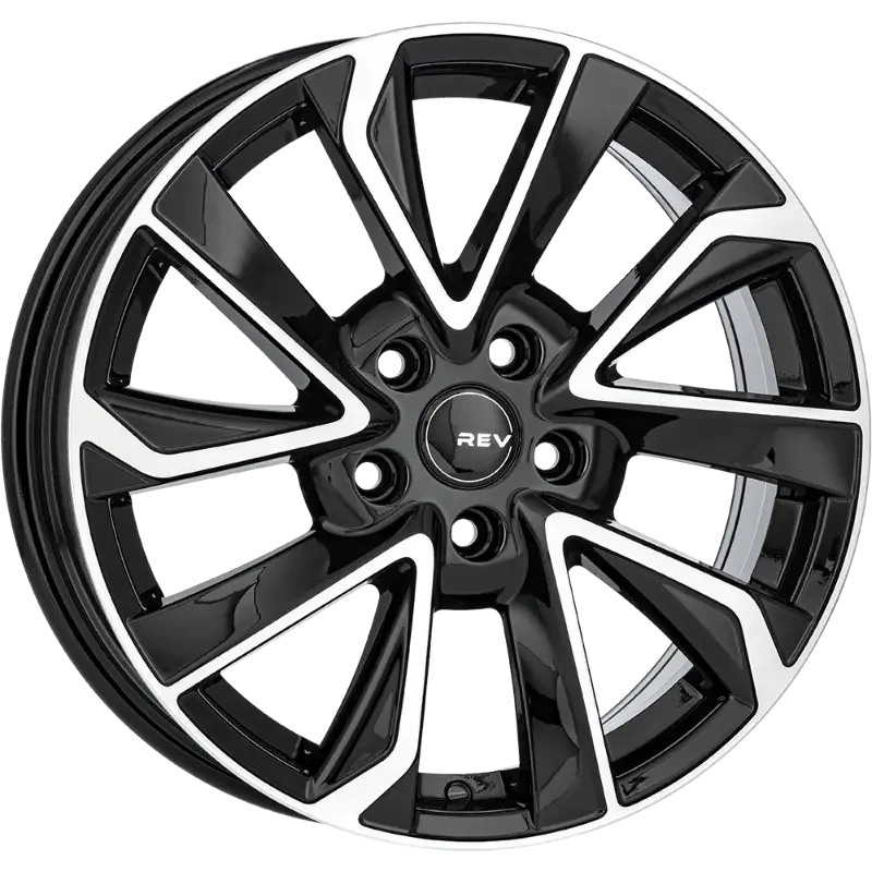 REVATIVO Orbit Black Polished 8,00x18 5x114,30 ET40,00