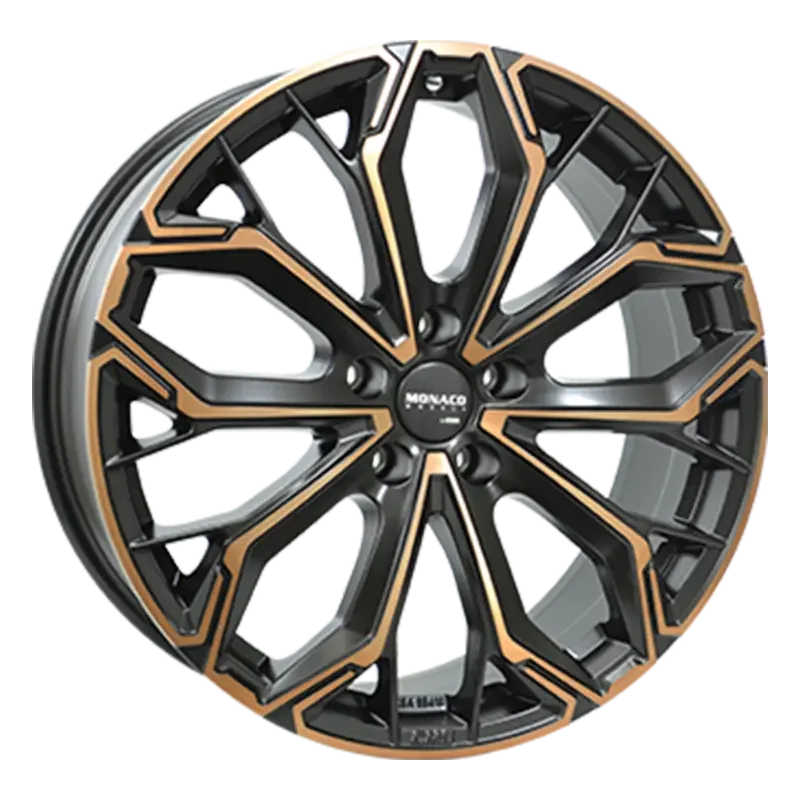 MONACO WHEELS Grand Prix C 17 Black Copper Polished 8,00x19 5x112,00 ET39,10
