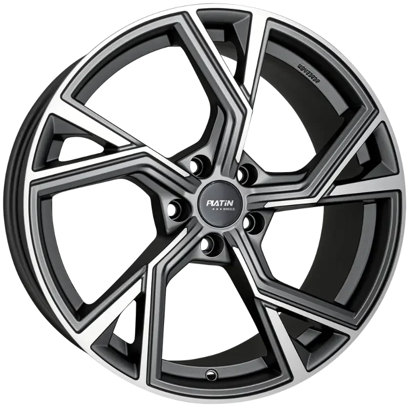 PLATIN Wheels P 100 Matt Anthracite Polished 8,50x19 5x112,00 ET48,00