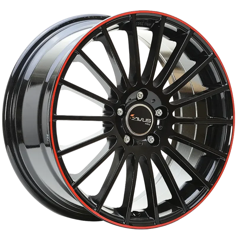 AVUS Racing AC-M03 - Black Red Lip 8,00x19 5x112,00 ET35,00