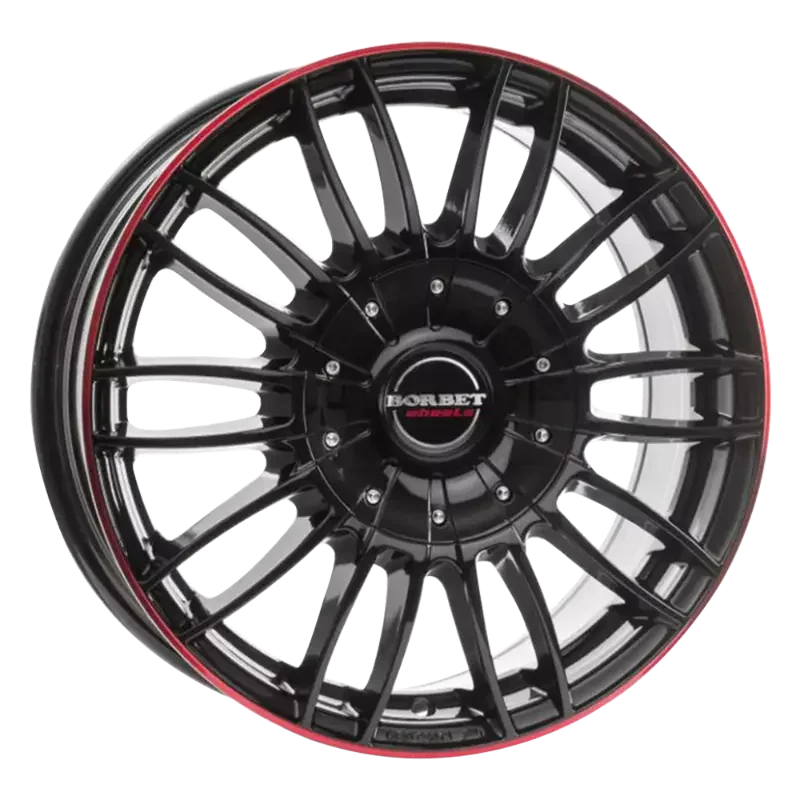 Borbet CW3 black glossy red ring 7,50x18 6x139,70 ET50,00