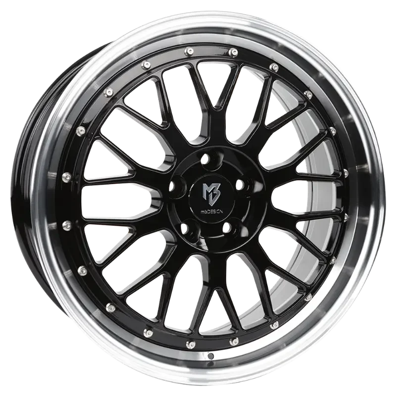 mbDESIGN LV1 Black Polished 8,50x20 5x112,00 ET45,00