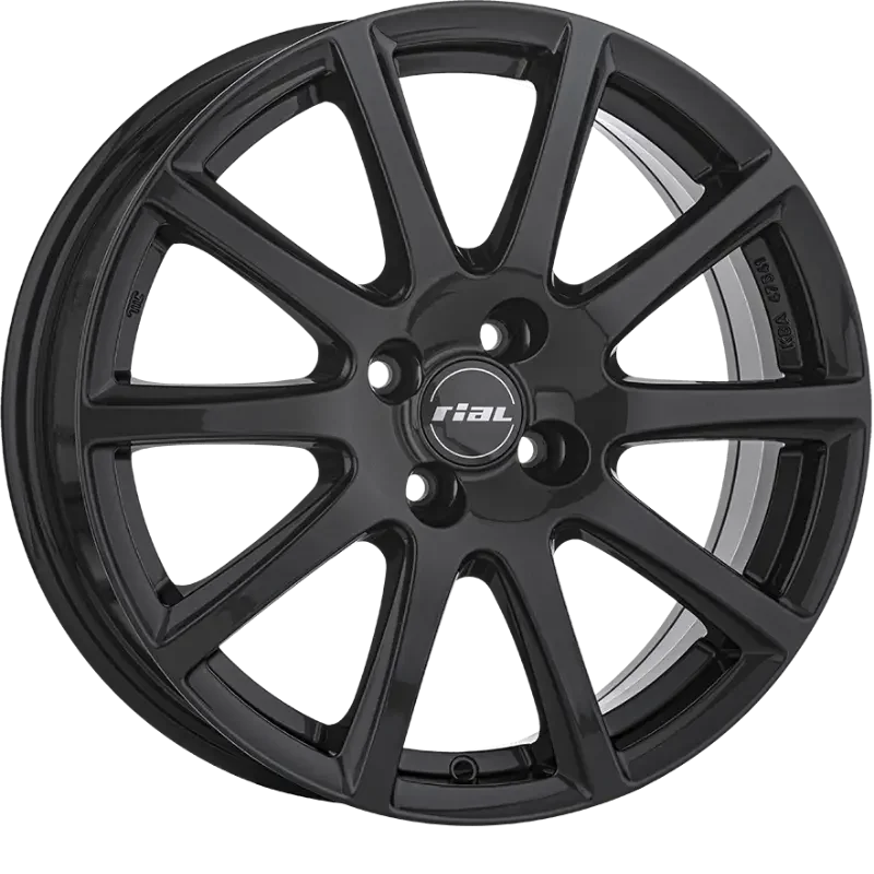 RIAL Milano Black Gloss 6,50x16 4x100,00 ET40,00