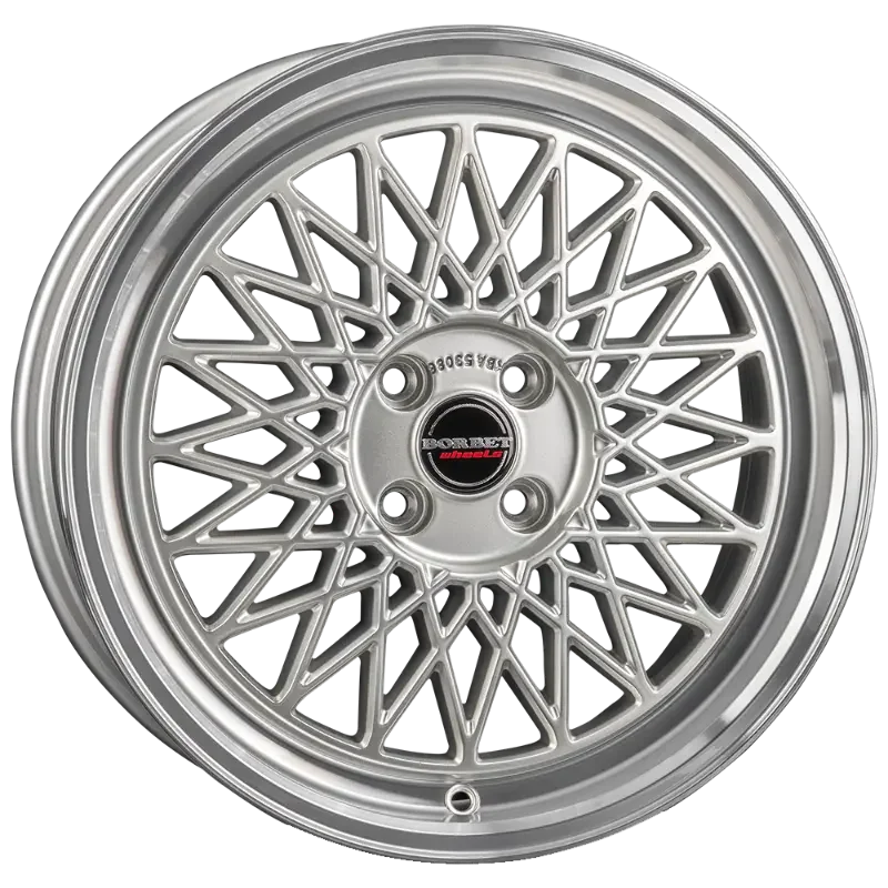 Borbet B silver rim polished 7,00x17 4x108,00 ET20,00