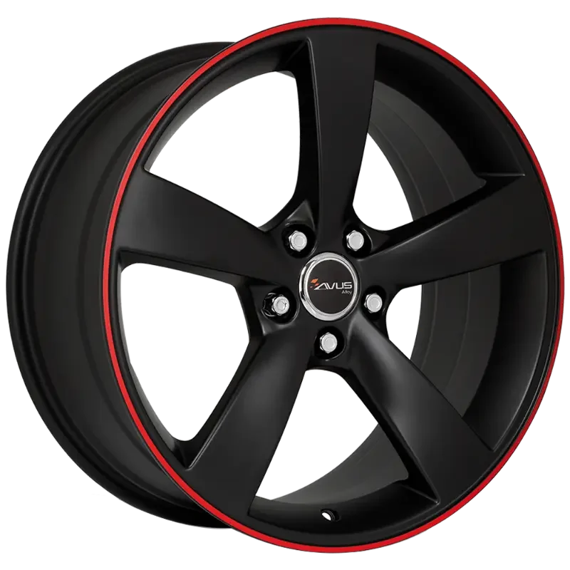 AVUS Racing AF10 - Matt Black Red 9,00x20 5x112,00 ET35,00