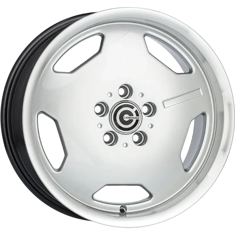 Carbonado Retro Diamond Hyper Silver Lip Polished 9,00x17 5x112,00 ET35,00