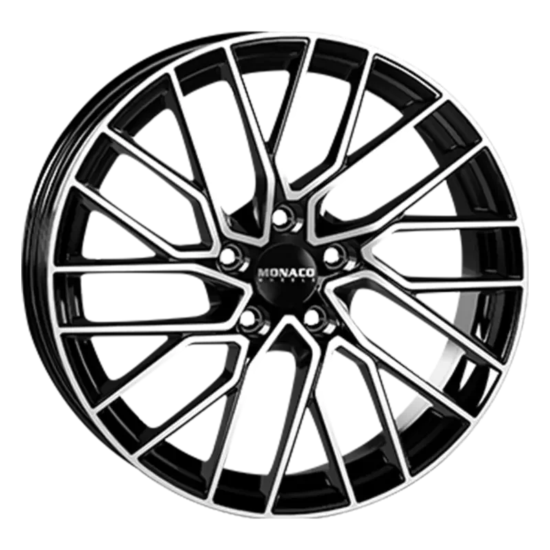 MONACO WHEELS Grand Prix 11 Black Polished 8,00x18 5x108,00 ET45,00