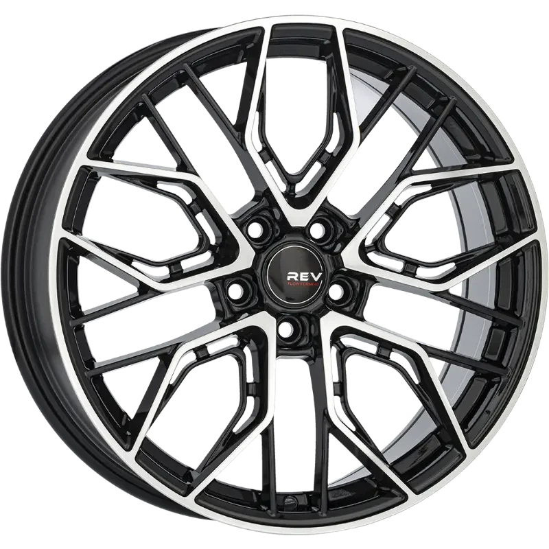 REVATIVO Qube FF Black Polished 8,00x18 5x112,00 ET35,00