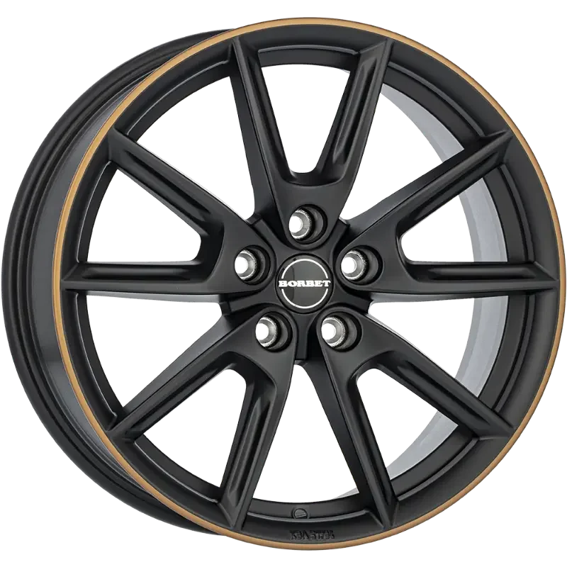 Borbet LX18 black matt rim copper 8,00x18 5x112,00 ET48,00