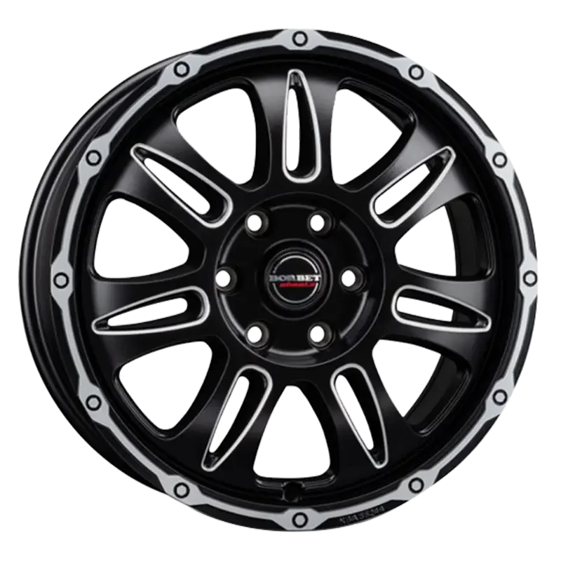 Borbet CW8 black rim window polished matt 8,00x18 5x114,30 ET38,00