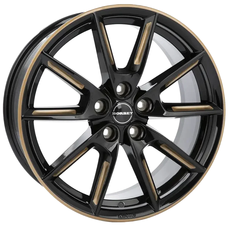 Borbet LX19 black gold spoke rim 8,00x19 5x112,00 ET44,00