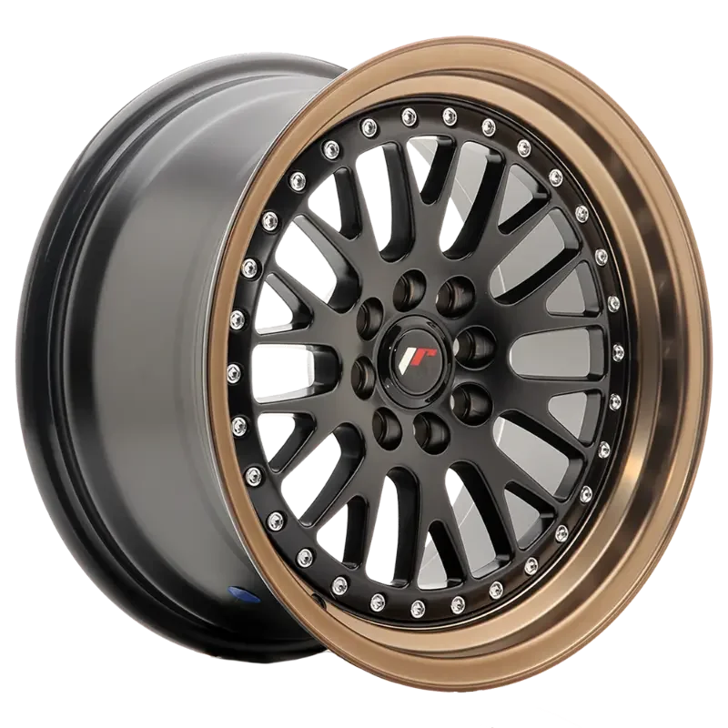 JR Wheels JR10 Black Lip Bronze 7,00x15 4x100,00 / 4x108,00 ET30,00