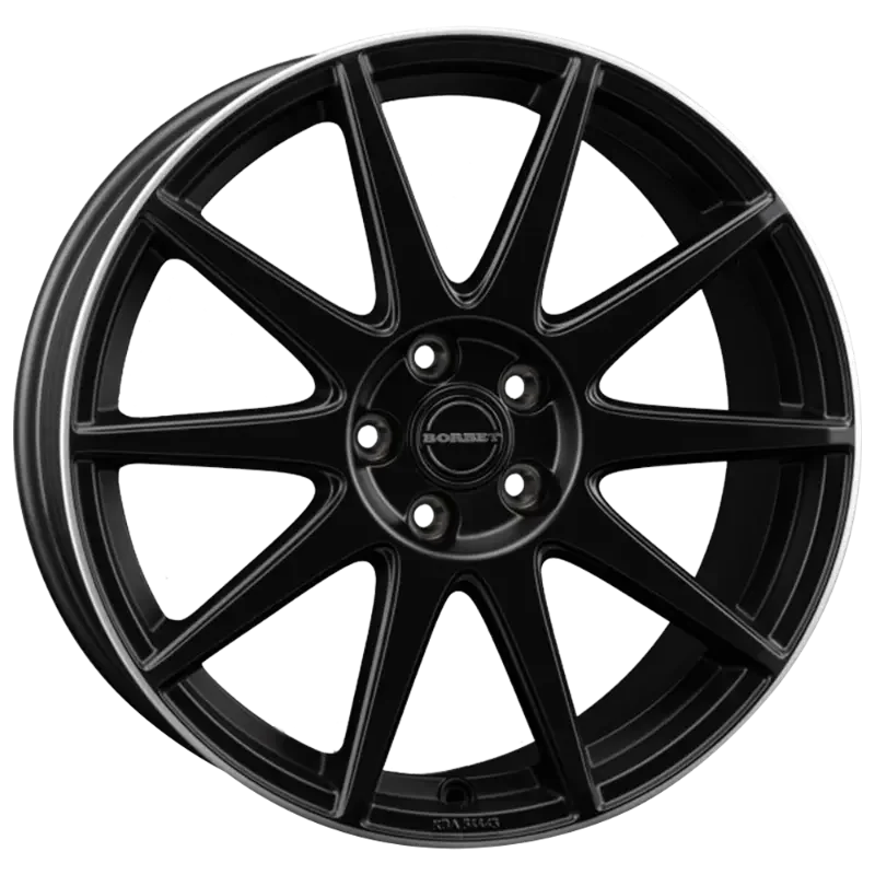 Borbet GTX black matt rim silver 8,00x19 5x114,30 ET50,00