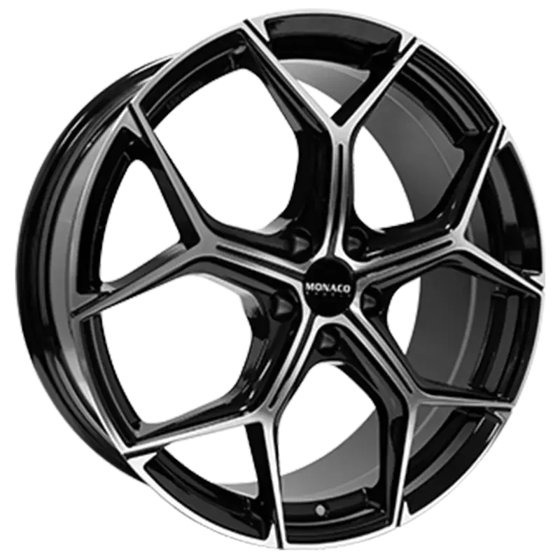 MONACO WHEELS Grand Prix 16 Black Polished 8,00x18 5x112,00 ET44,50