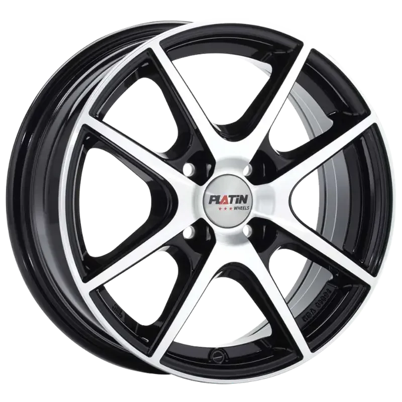 PLATIN Wheels P 73 Black Polished 5,50x14 4x100,00 ET35,00