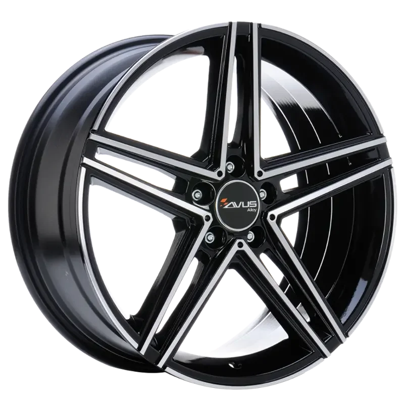 AVUS Racing AC-515 - Black Polished 7,50x18 5x112,00 ET52,00