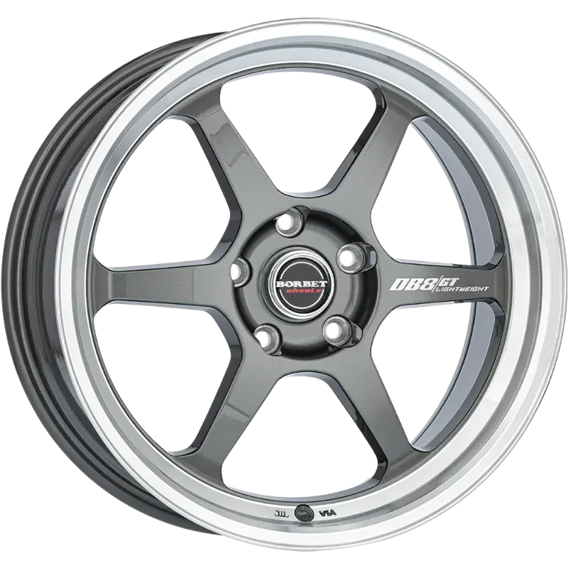 Borbet DB8GT graphite rim polished 8,50x18 5x112,00 ET25,00