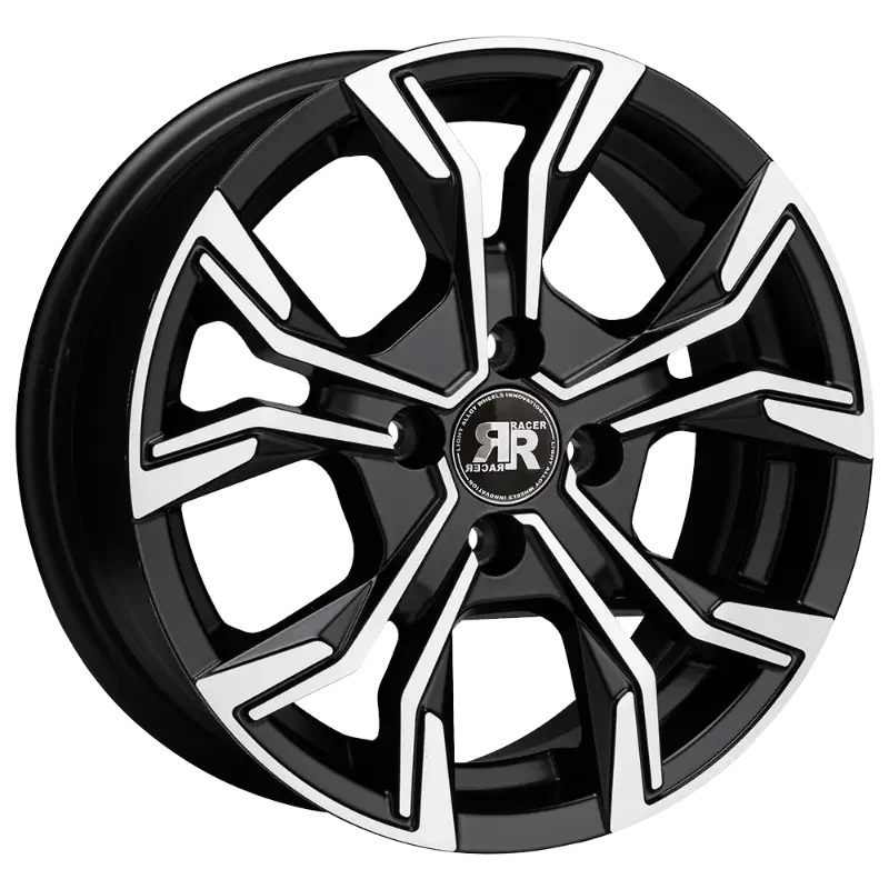 Racer CARVER Black Polished 6,00x15 4x108,00 ET25,00