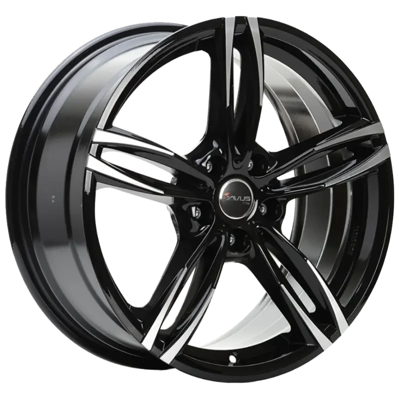 AVUS Racing AF15 - Black Polished 8,00x18 5x112,00 ET35,00
