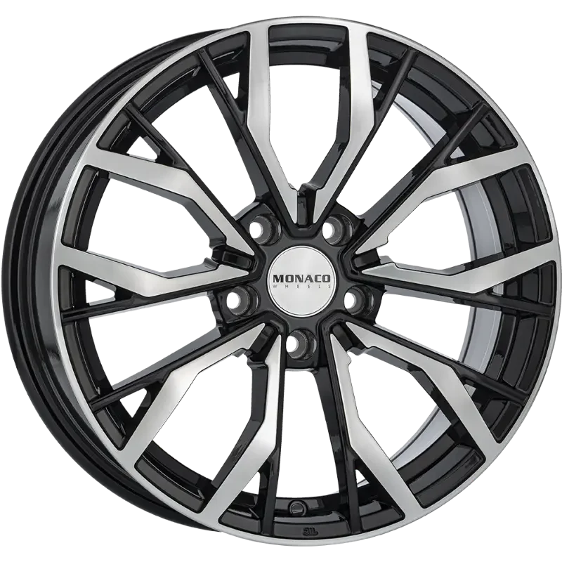 MONACO WHEELS Grand Prix 5 Black Polished 8,00x19 5x112,00 ET45,00
