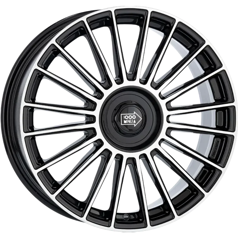 Mille Miglia MM1022 Black Polished 8,00x19 5x108,00 / 5x114,30 ET45,00